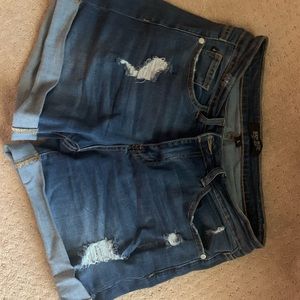 Just Blue Denim Shorts Size L Large COMFY LN